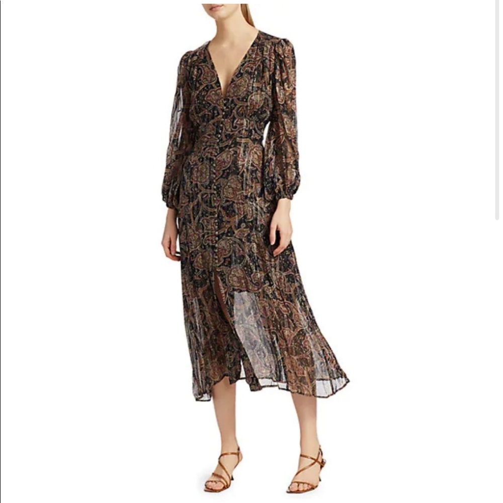 The Kooples v neck button front dress